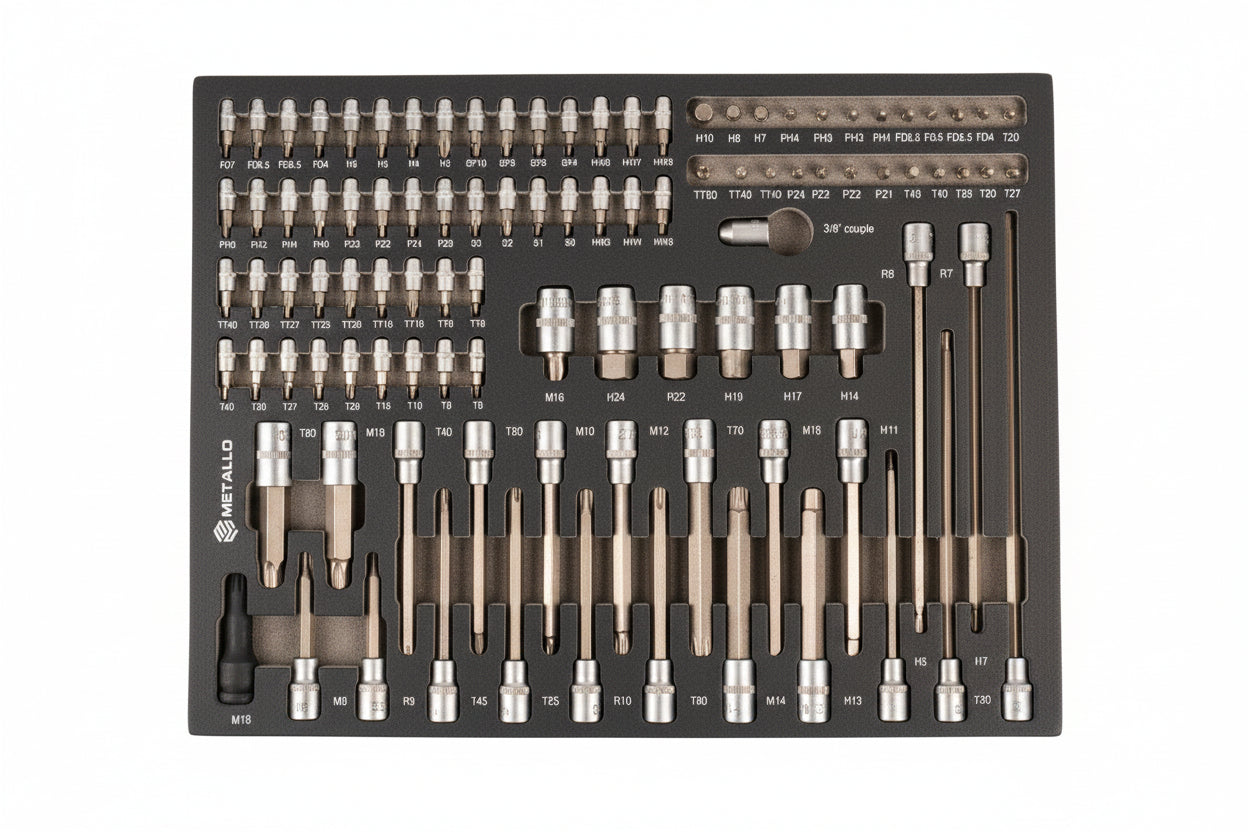 V7 – Tool trolley with tools, 7 drawers, 370 pcs VDE 1000V