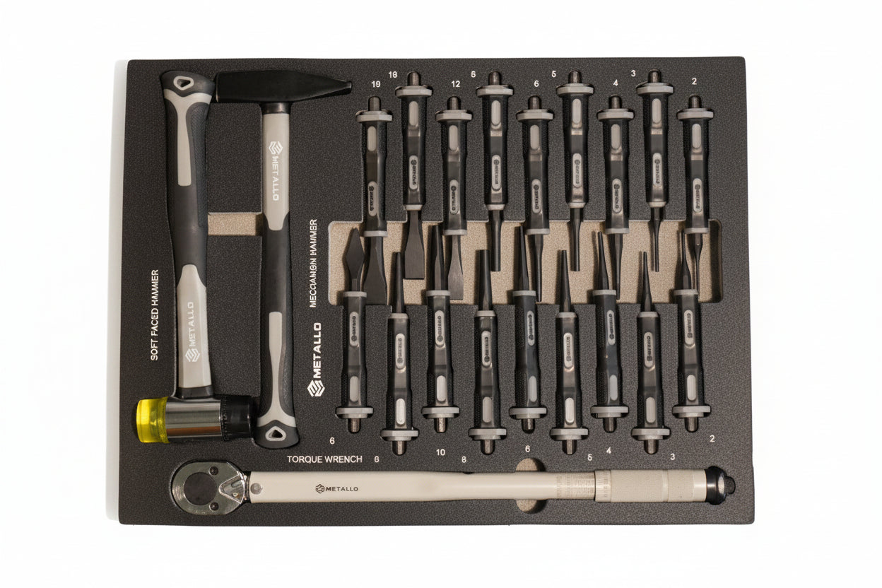 V7 – Tool trolley with tools, 7 drawers, 370 pcs VDE 1000V