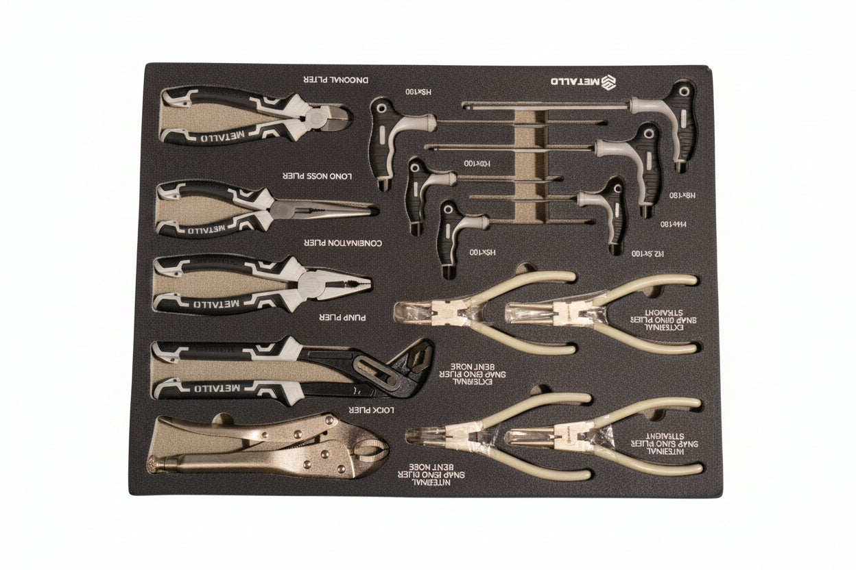 V7 – Tool trolley with tools, 7 drawers, 370 pcs VDE 1000V