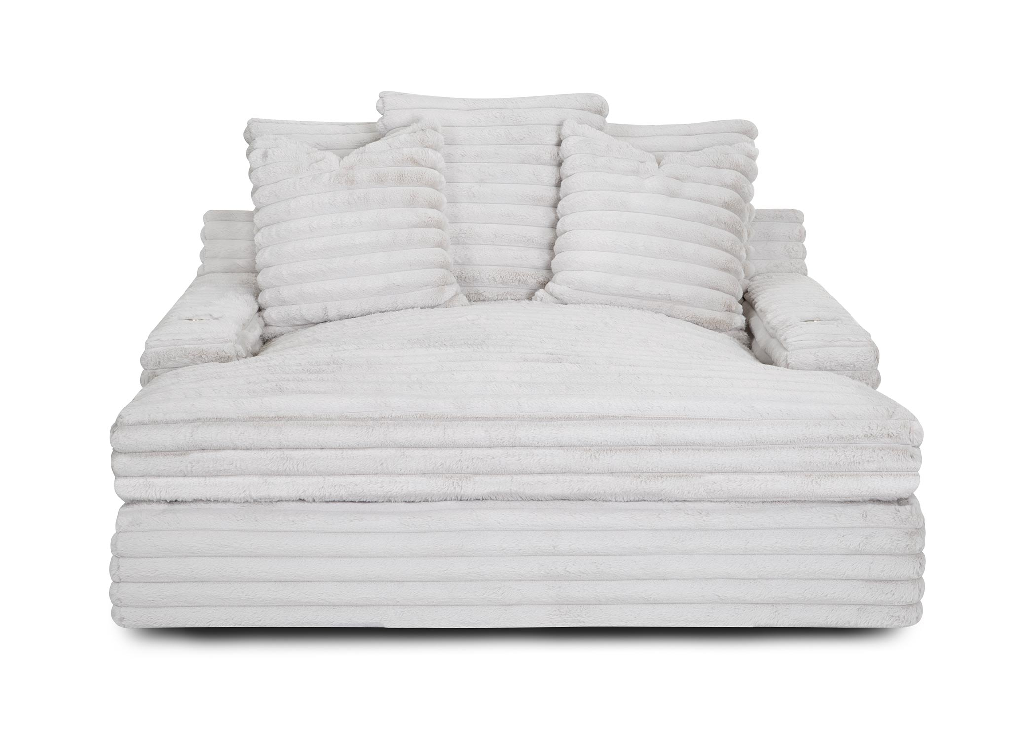 Nestle Chaise Lounge With Dual Cupholders And Charging Ports