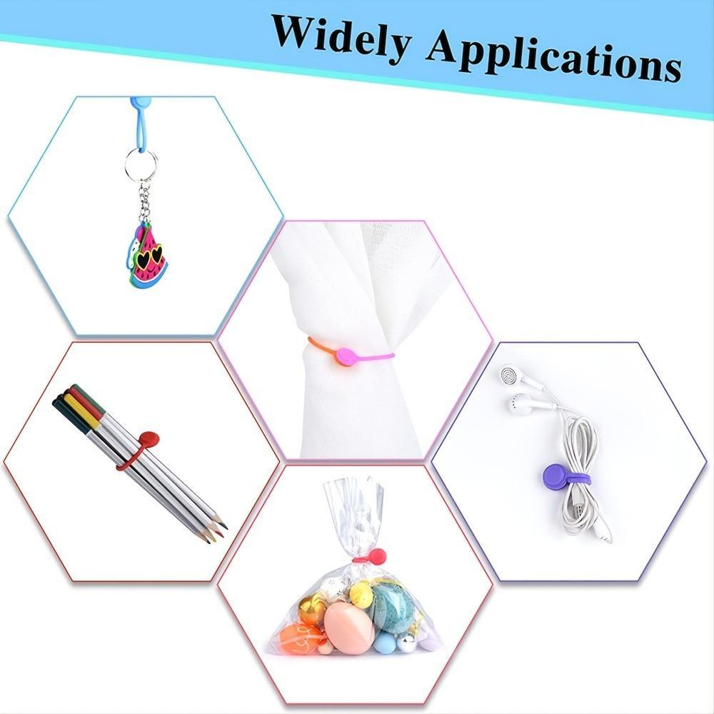 3 Pieces Silicone Cable Organizer, Reusable Magnetic Data Wire Winder, Anti-Slip Wear-Resistant Stress Toy, Home Car Office Wire Management Tool, Desk Cable Organizer, Office Accessories