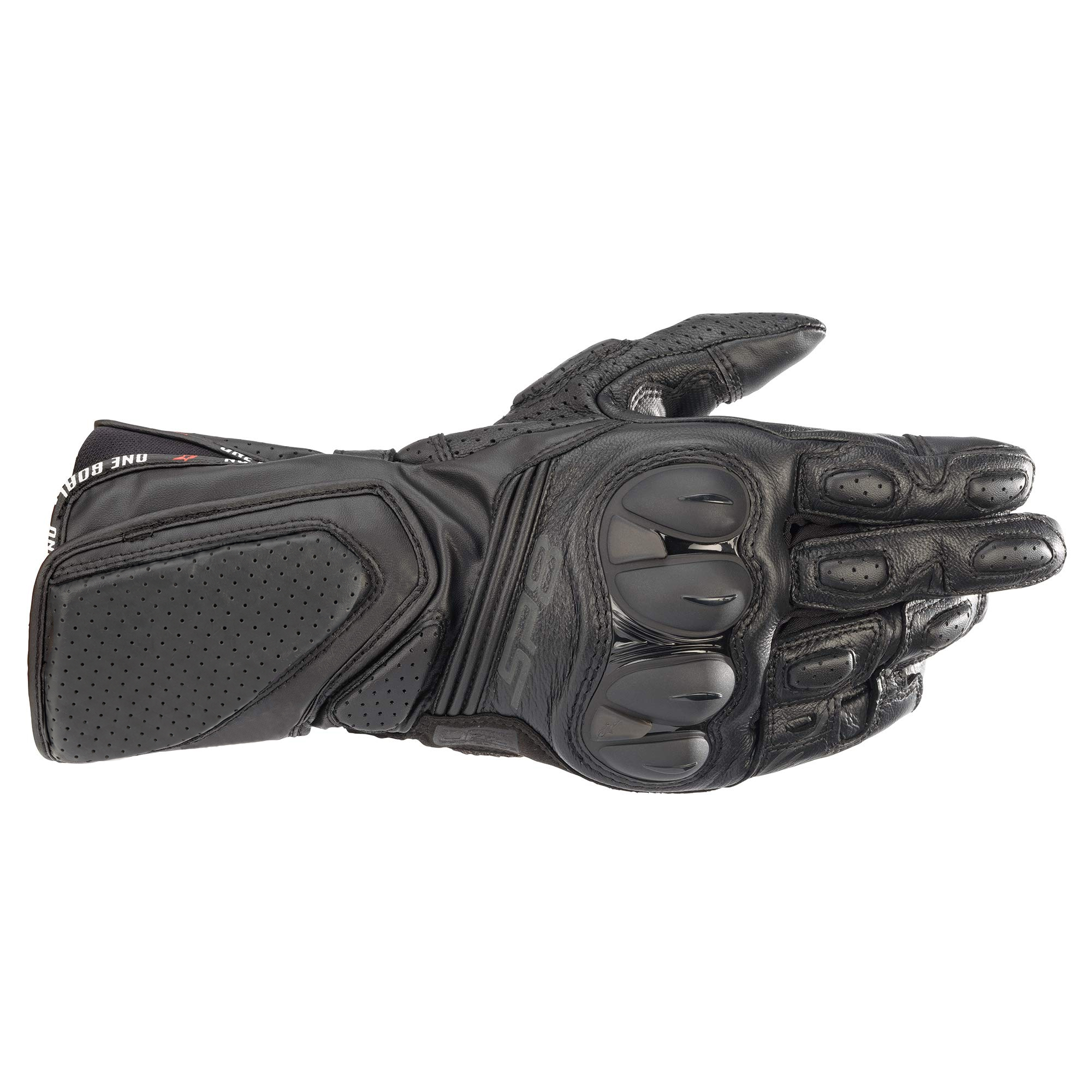 SP-8 V3 Gloves, Full Gauntlet Leather, CE-Certified, Race-Inspired Fit, Knuckle Protection, Reinforced Palm, Multi-Panel Construction