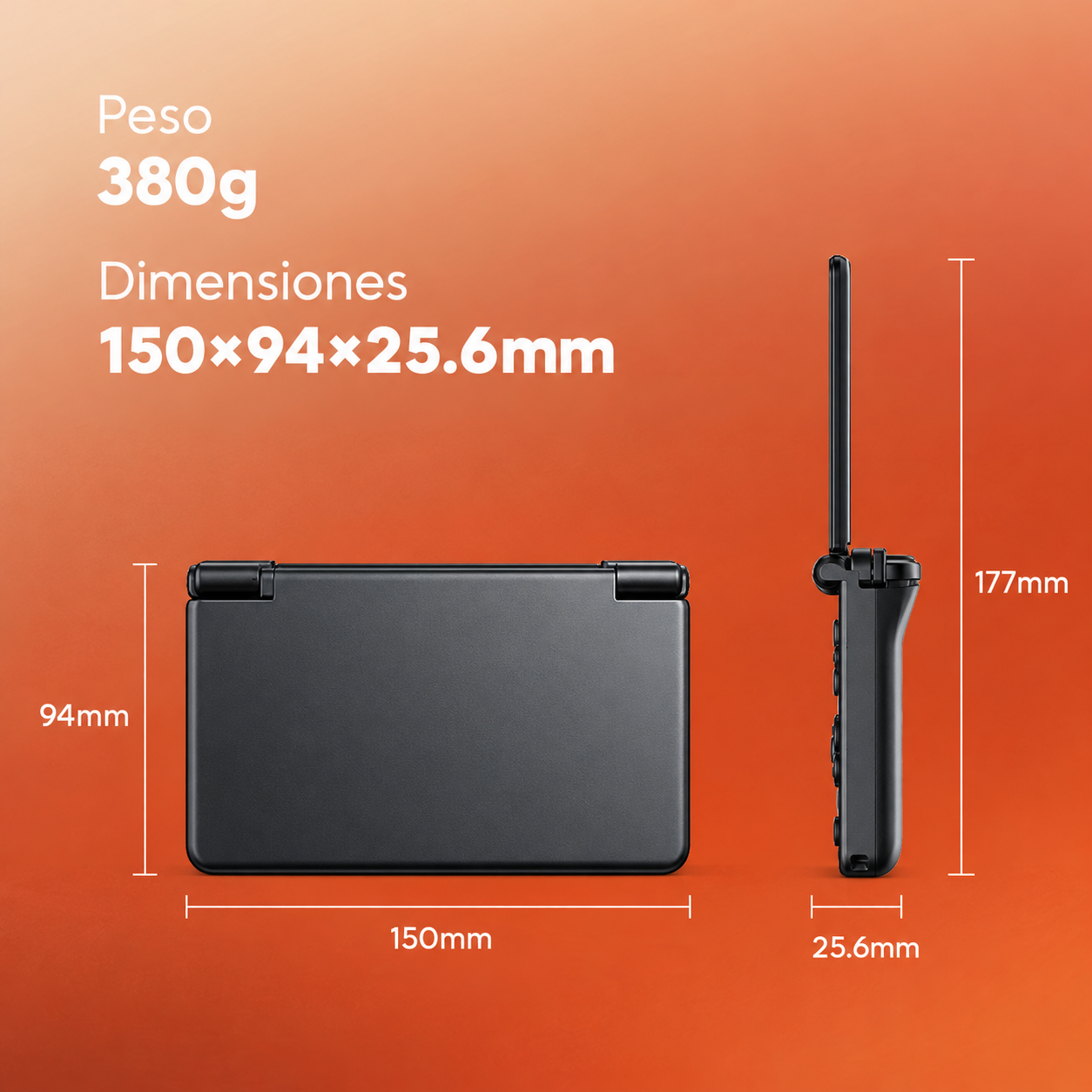 Consola portátil para videojuegos con doble pantalla AMOLED de 6''