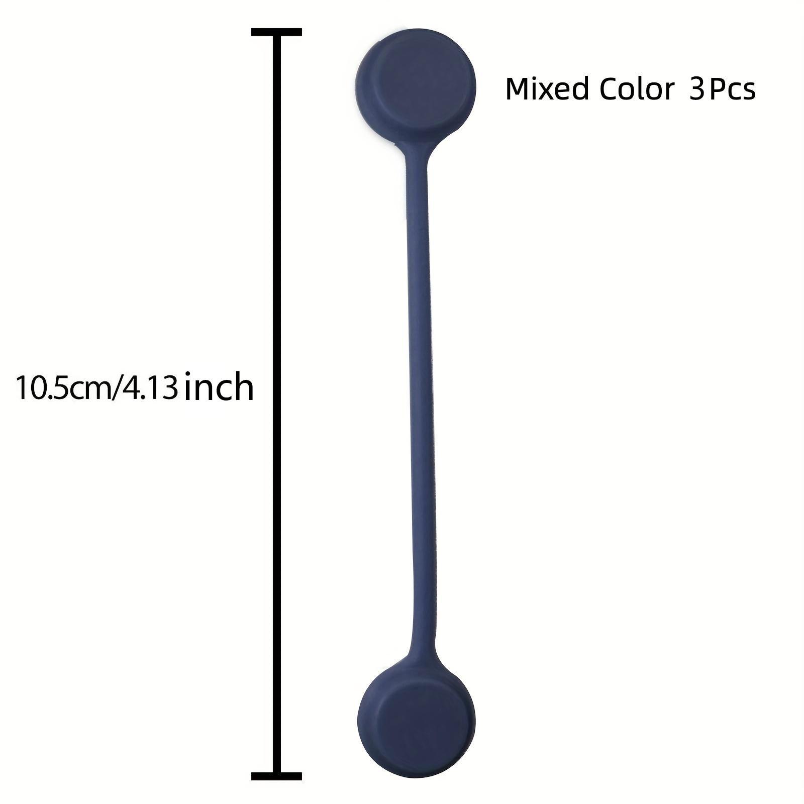 3 Pieces Silicone Cable Organizer, Reusable Magnetic Data Wire Winder, Anti-Slip Wear-Resistant Stress Toy, Home Car Office Wire Management Tool, Desk Cable Organizer, Office Accessories