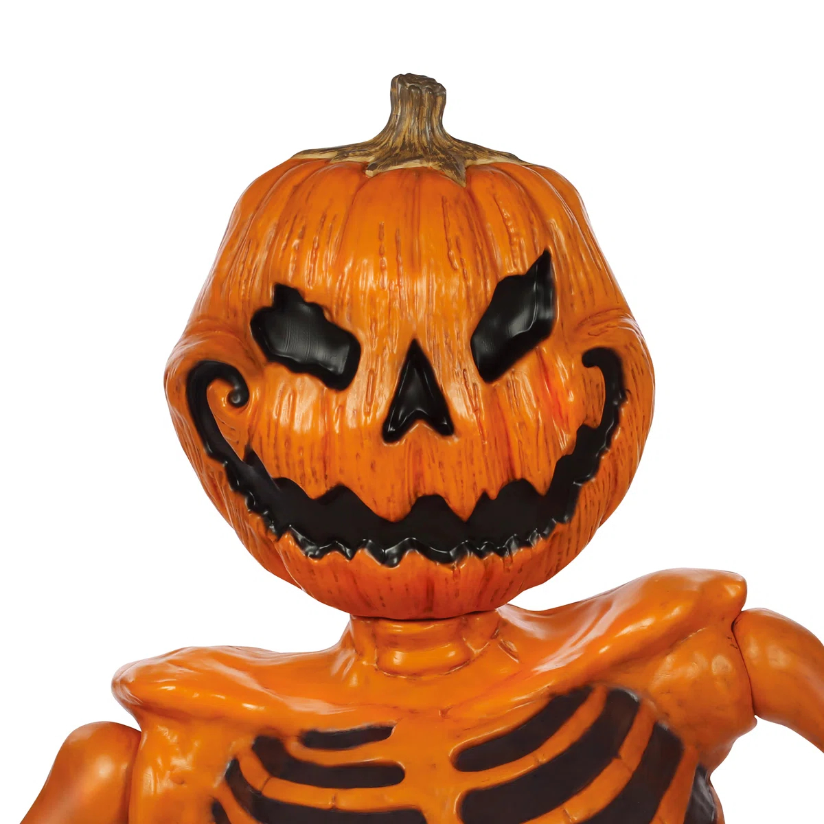 48" Groundbreaking Pumpkin Skeleton - Creepy Outdoor Halloween Decor