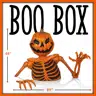 48" Groundbreaking Pumpkin Skeleton - Creepy Outdoor Halloween Decor