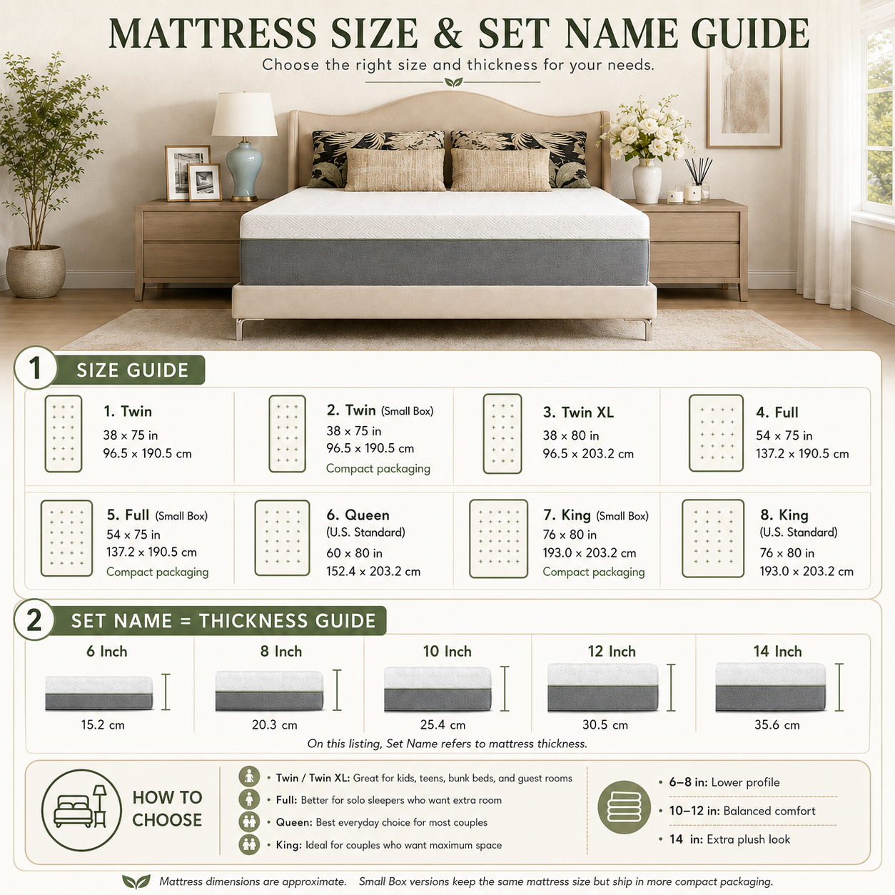  Bliss Mattress Full Size, 14 Inch Gel Memory Foam 