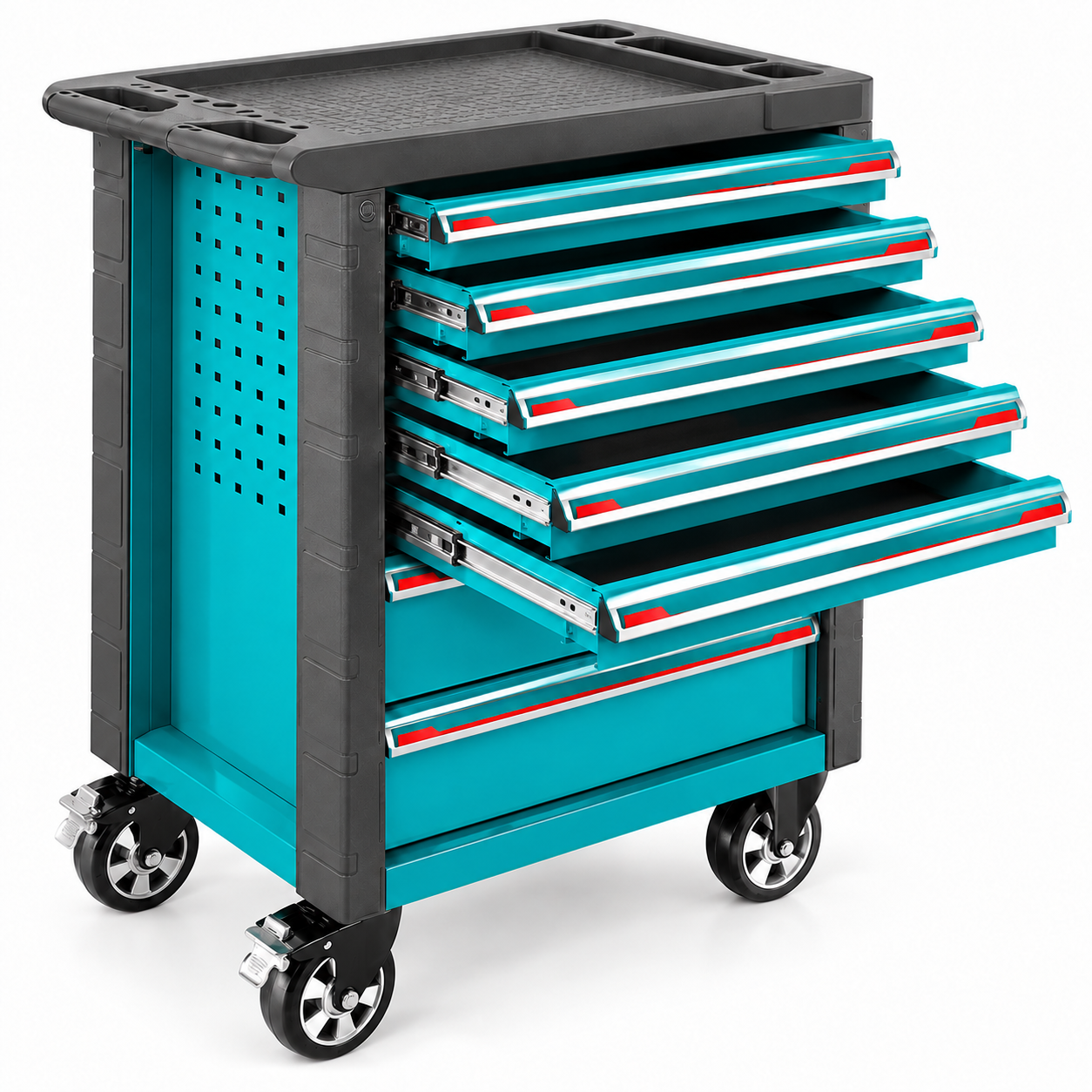 436 Pcs Tool Chest Set – Complete Workshop Kit with Cordless Power Tools & 7 Drawer Cabinet