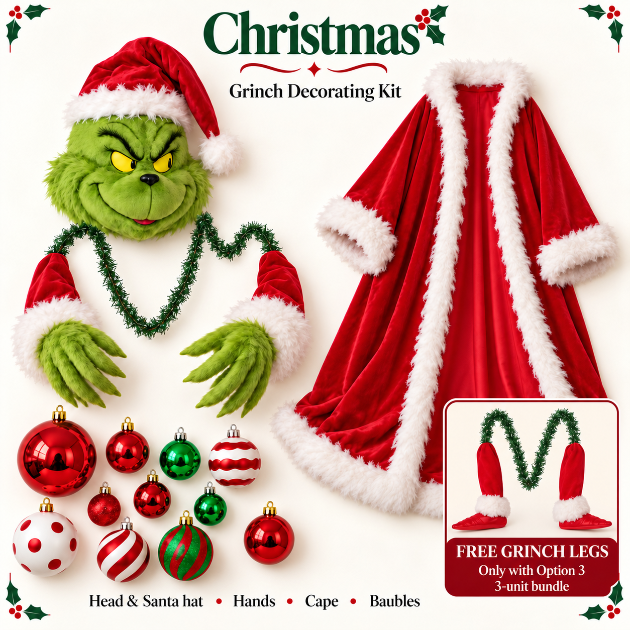 Green Character Christmas Tree Costume