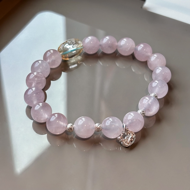 12mm Peach Blossom.  Popularity & Healing - Jewelry - Rose Quartz - Bracelet
