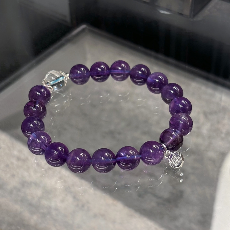 amethyst Citrine Crystal Bracelet – Abundance Energy Jewelry for Wealth, Confidence and Good Fortune