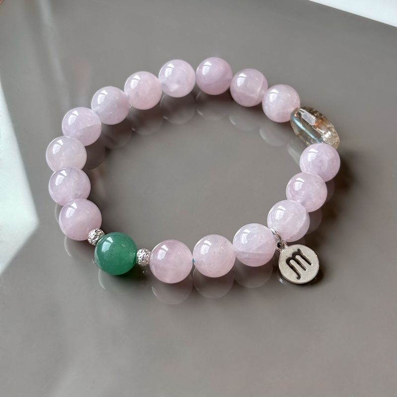 Rose Quartz Aquamarine and Clear Quartz Bracelet – A Meaningful Wish Gift for Courage, Hope & Inner Calm