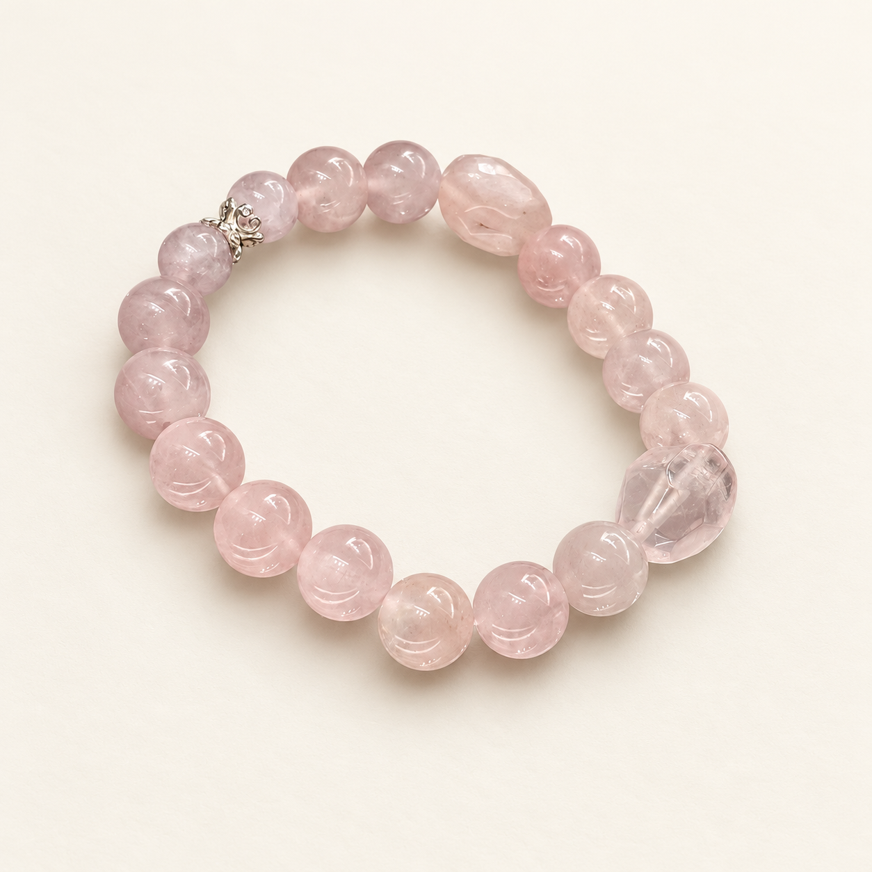 Soft Rose | Rose Quartz Bracelet｜柔光粉晶手鍊