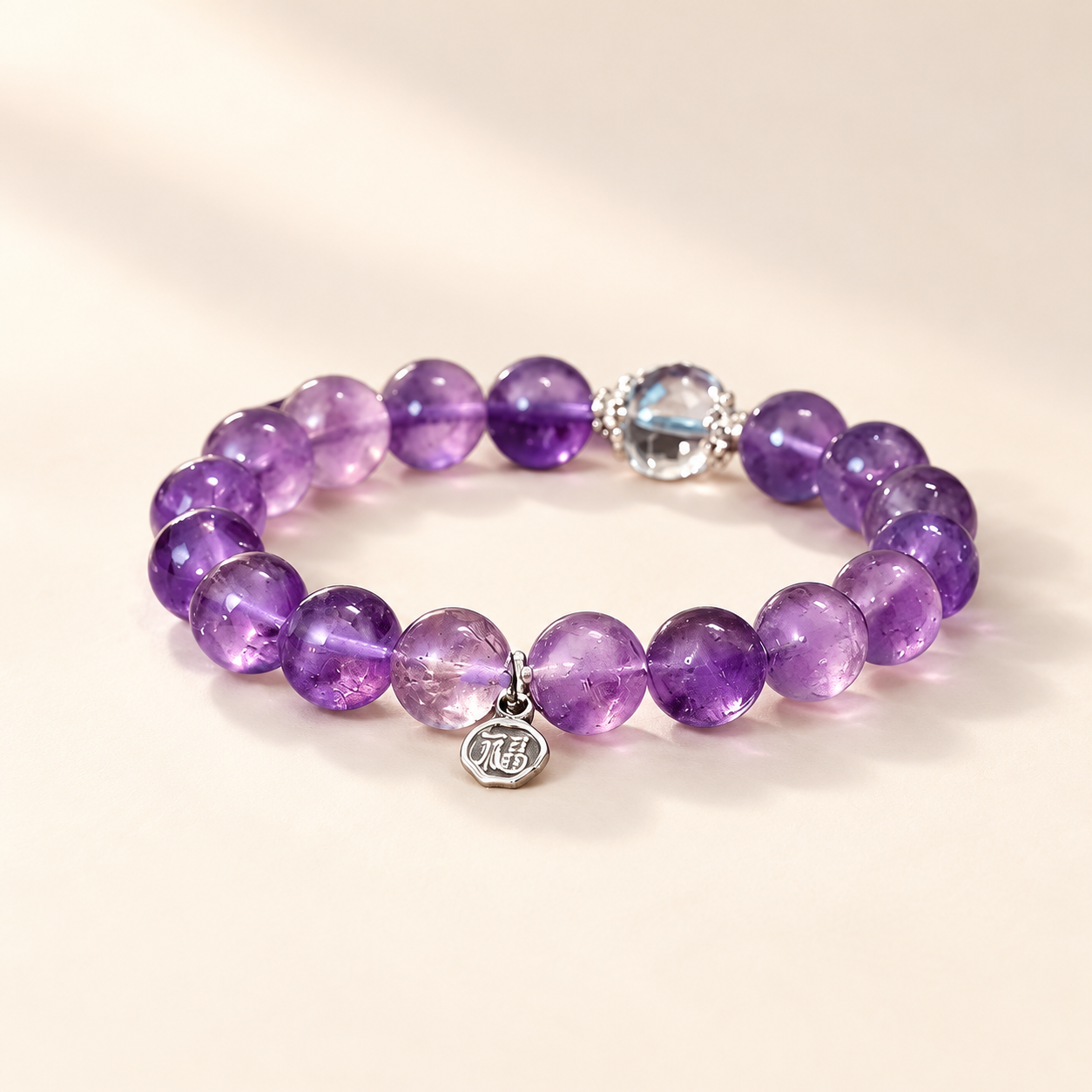 Violet Wish | Crystal Charm Bracelet｜紫晶心願手鍊