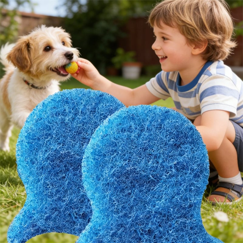 3-piece Set of Blue Washing Machine Lint Removers for Pets