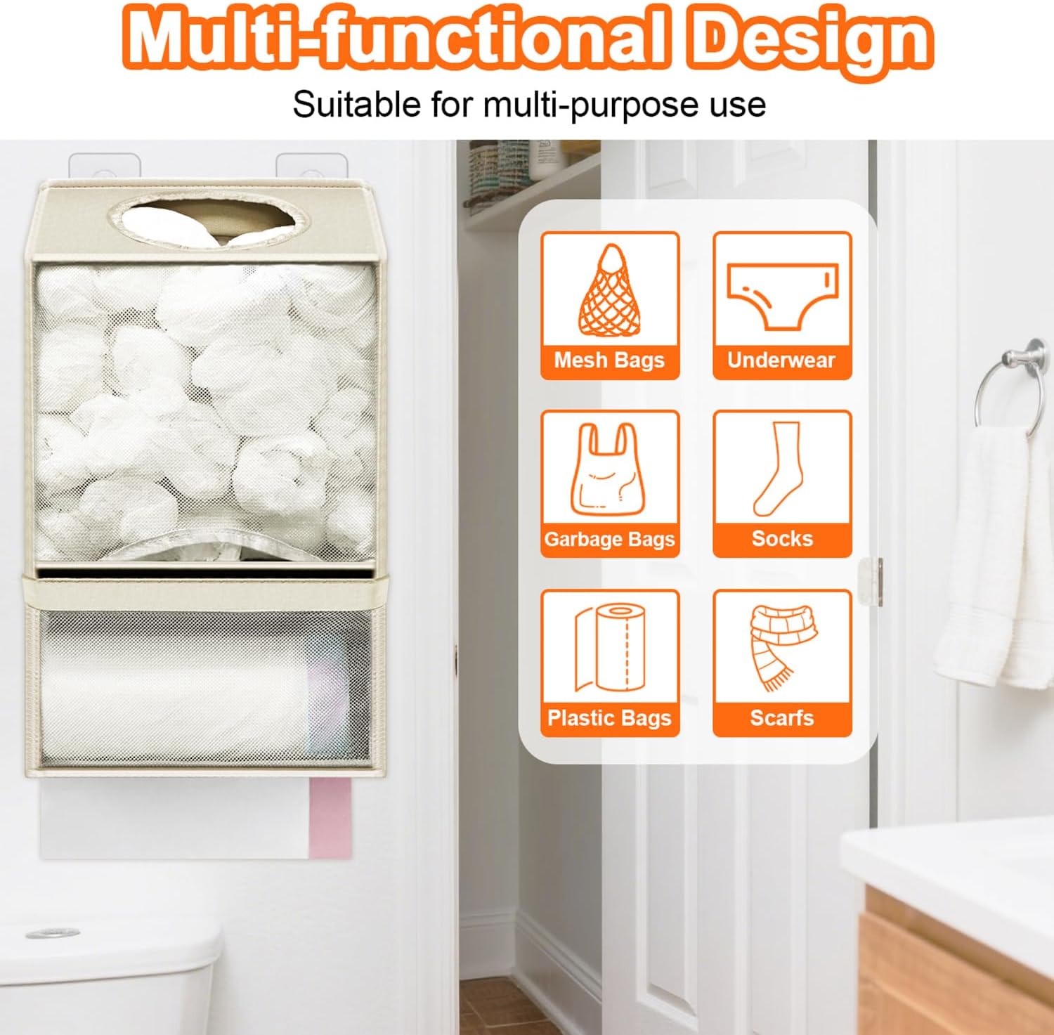 Multi-purpose home organizer bag holder