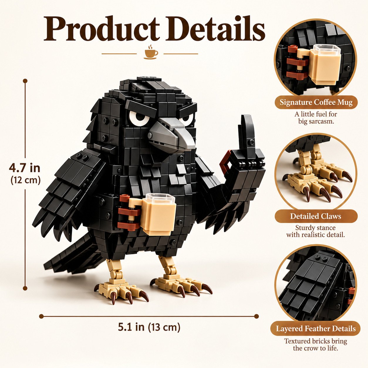 Coffee crow novelty building set Coffee crow novelty building set
