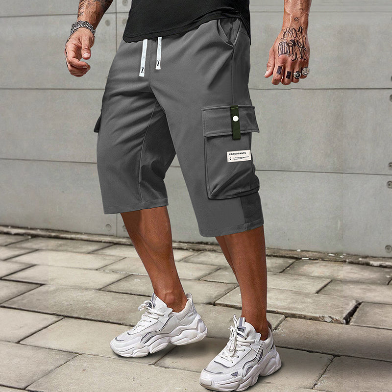 Men's Casual Cargo Shorts - Elastic Drawstring Waist & Multiple Pockets---Buy 3 Get Extra 25% Off & Free Shipping