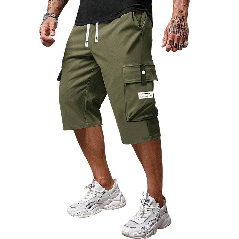 Men's Casual Cargo Shorts - Elastic Drawstring Waist & Multiple Pockets---Buy 3 Get Extra 25% Off & Free Shipping