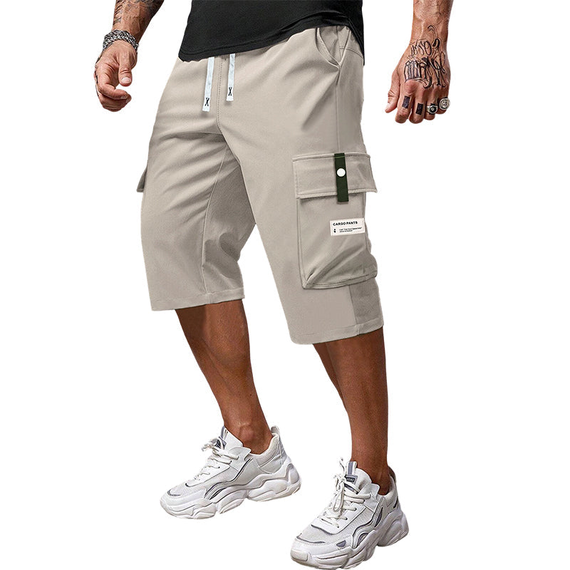 Men's Casual Cargo Shorts - Elastic Drawstring Waist & Multiple Pockets---Buy 3 Get Extra 25% Off & Free Shipping