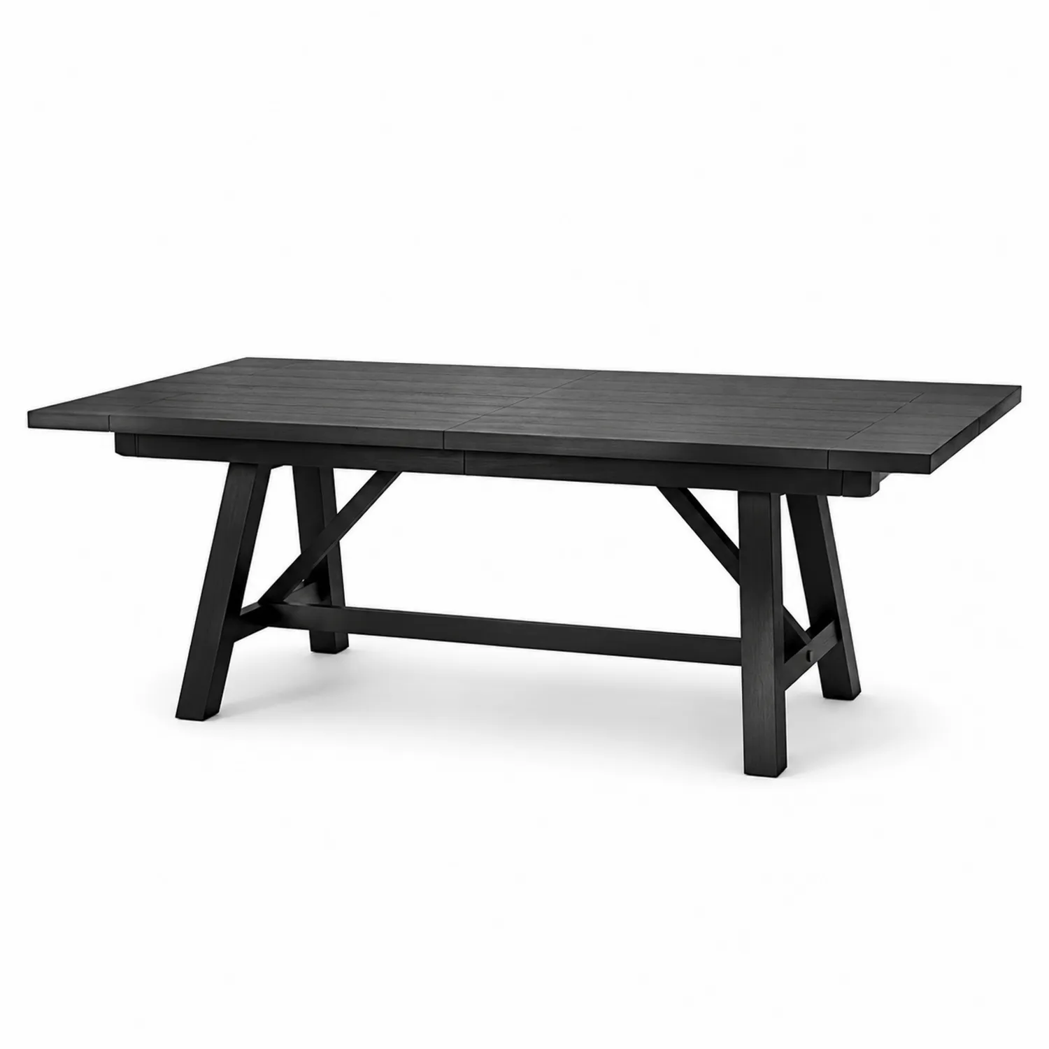 Mesa extensible de madera negra 250x100x75 cm-Domlume