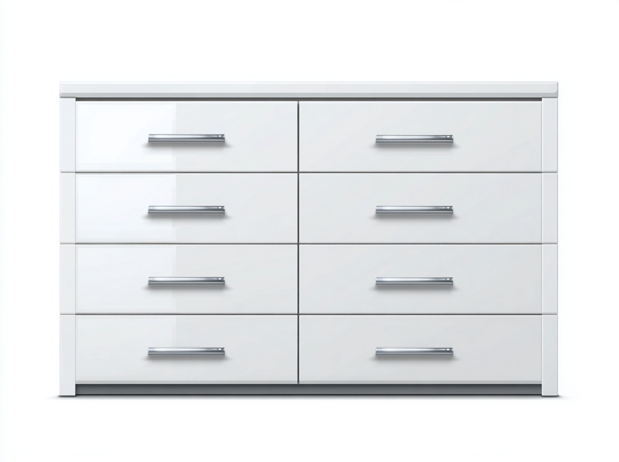 Cómodas madera 120x40x80 cm blanco - almacenamiento con 8 cajones - diseño moderno-Coluxohouse
