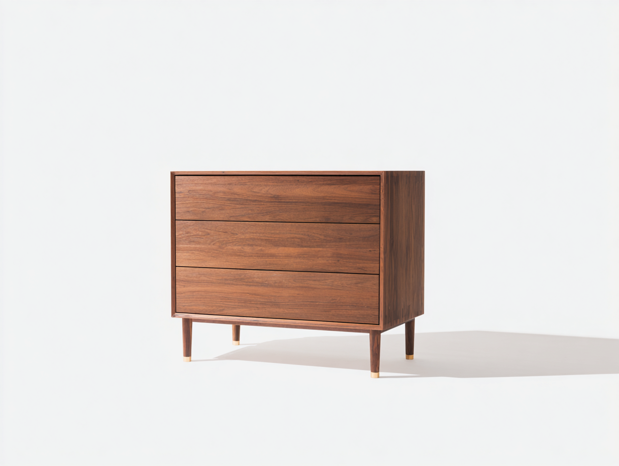 Cómoda madera maciza 80x40x75 cm - marrón - estilo moderno con almacenamiento-Coluxohouse