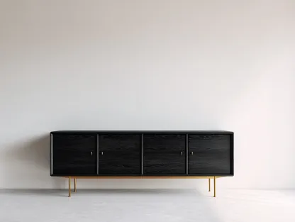 Mueble recibidor madera 180x40x75 cm - negro - con almacenamiento - diseño moderno-Ninorohome