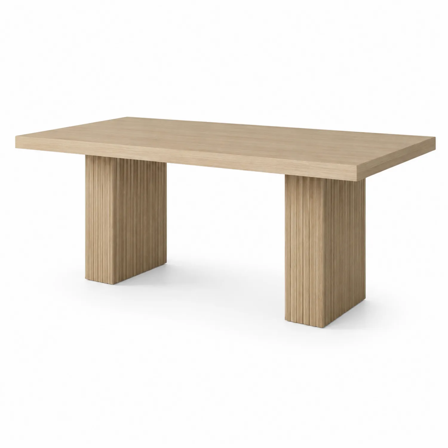 Mesa de comedor de madera color Roble 200x100x75 cm