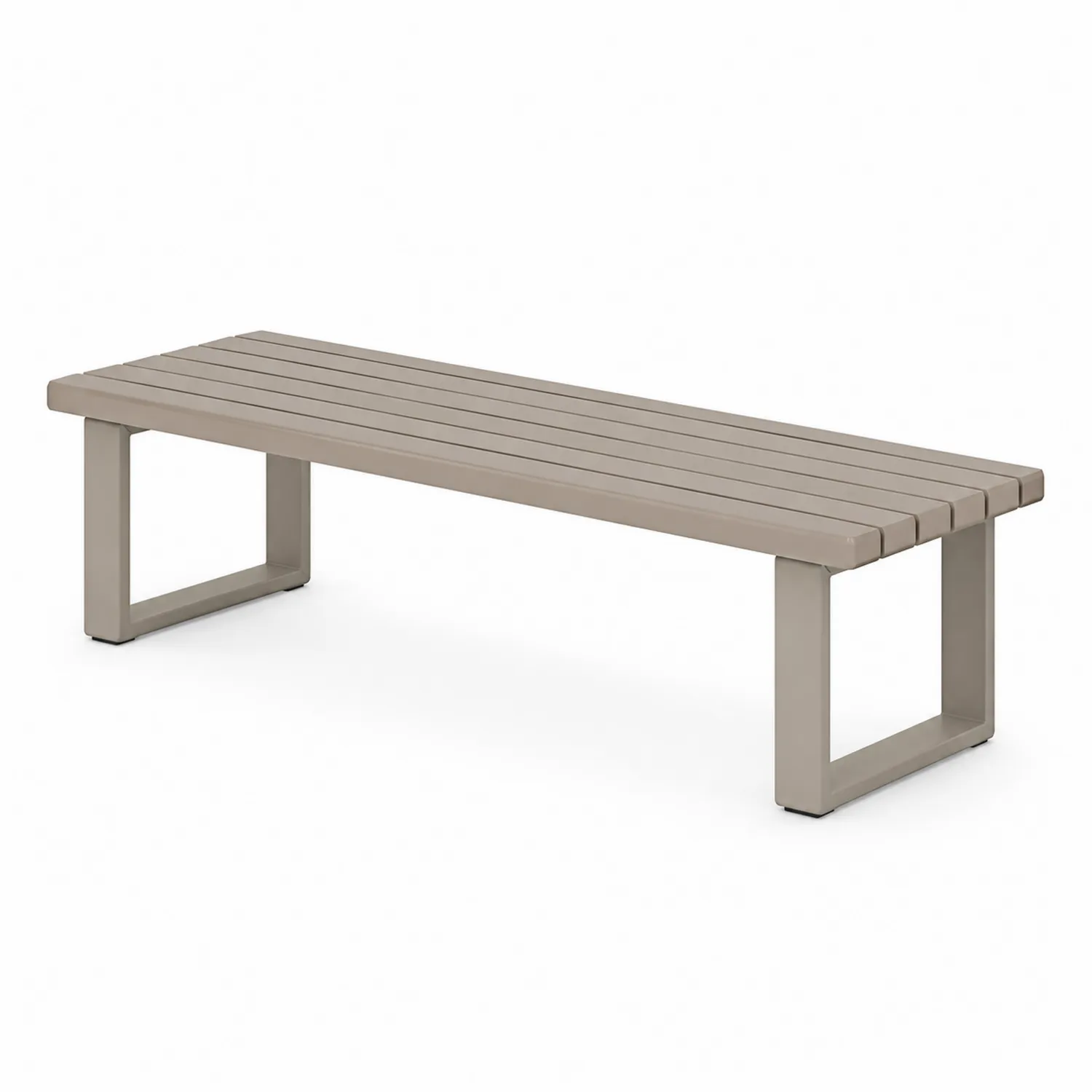 Banco de aluminio para exterior 180x45x45 cm