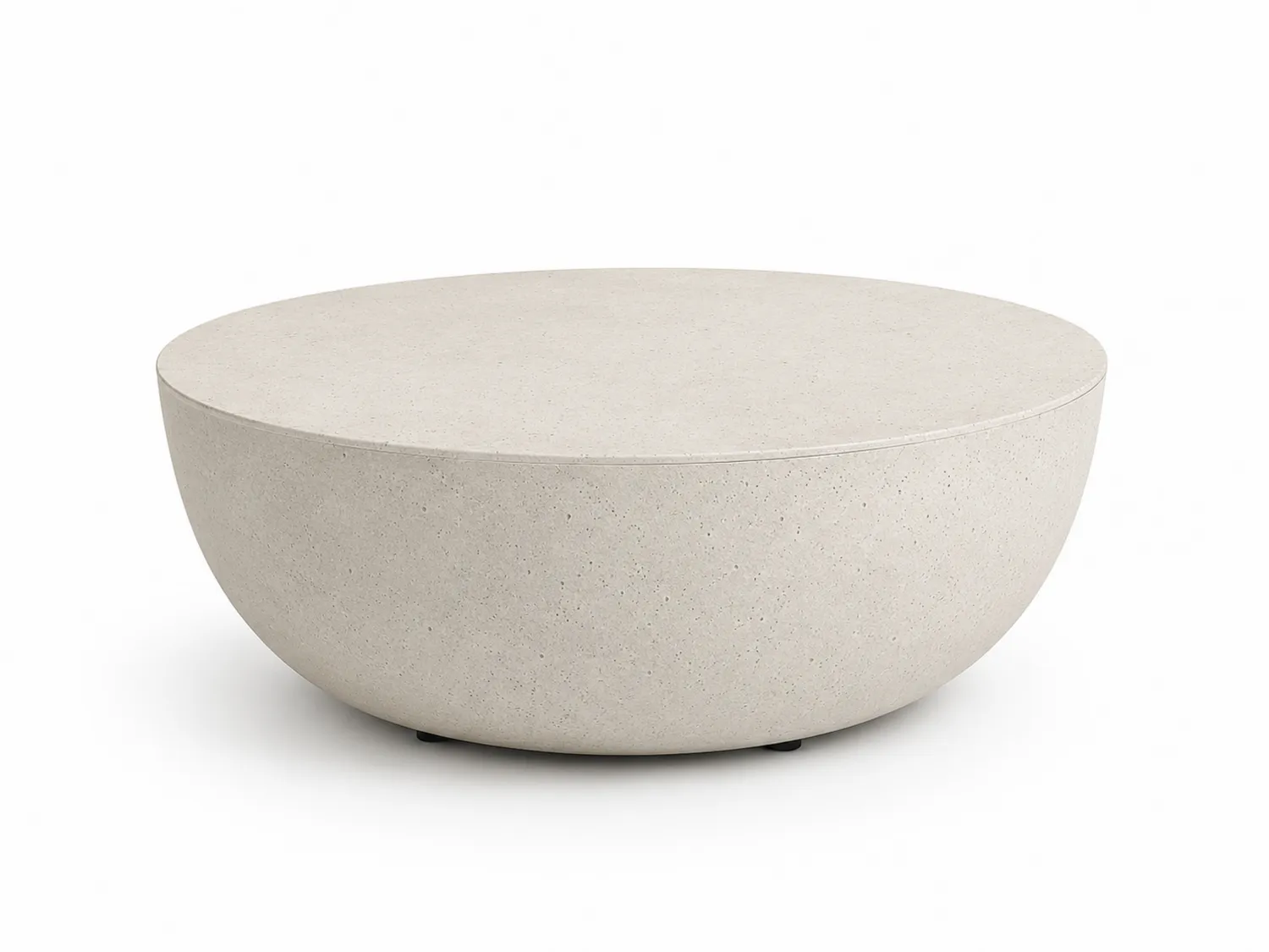 Mesa de café redonda de cemento 90 cm