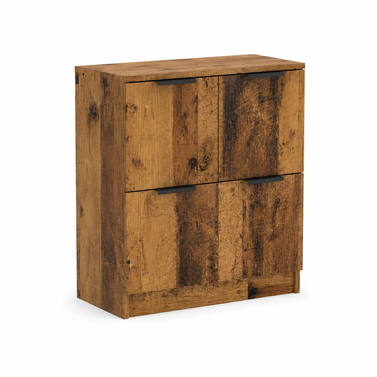 Aparador de Madera de Roble 80x90x30 cm Marrón