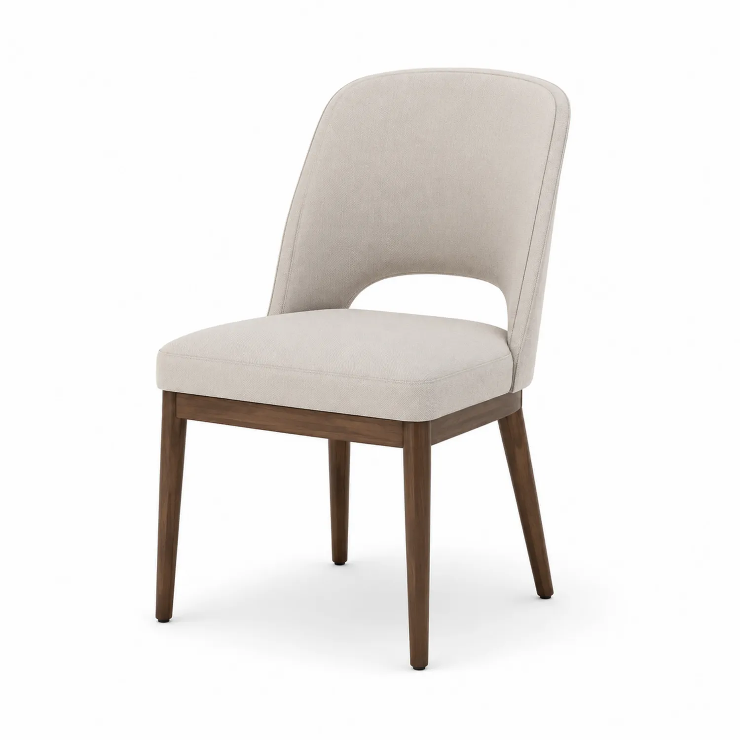 Silla de madera y tela beige-eltidorin