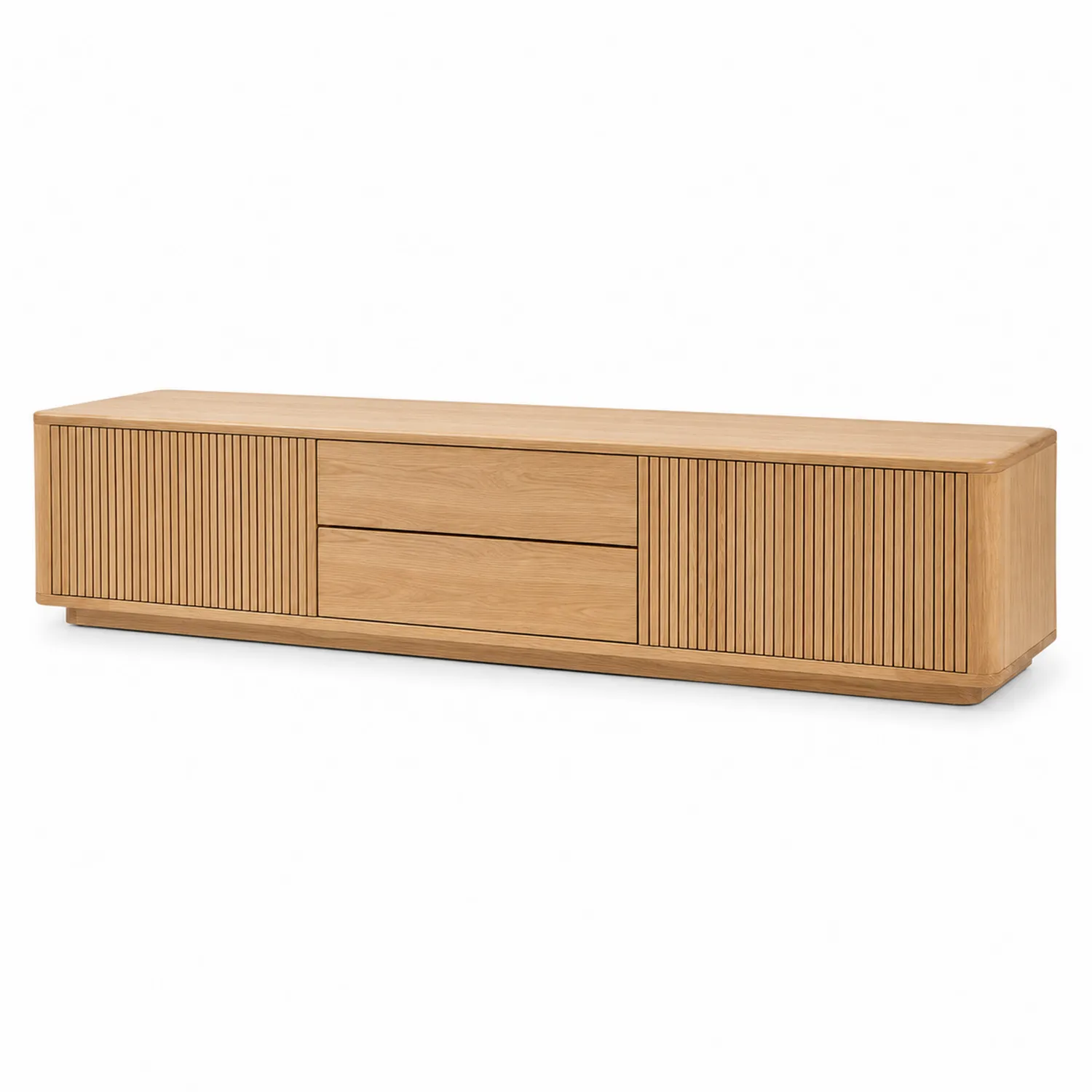 Mueble de TV de Madera de Roble 180x40x45cm Marrón-eltidorin