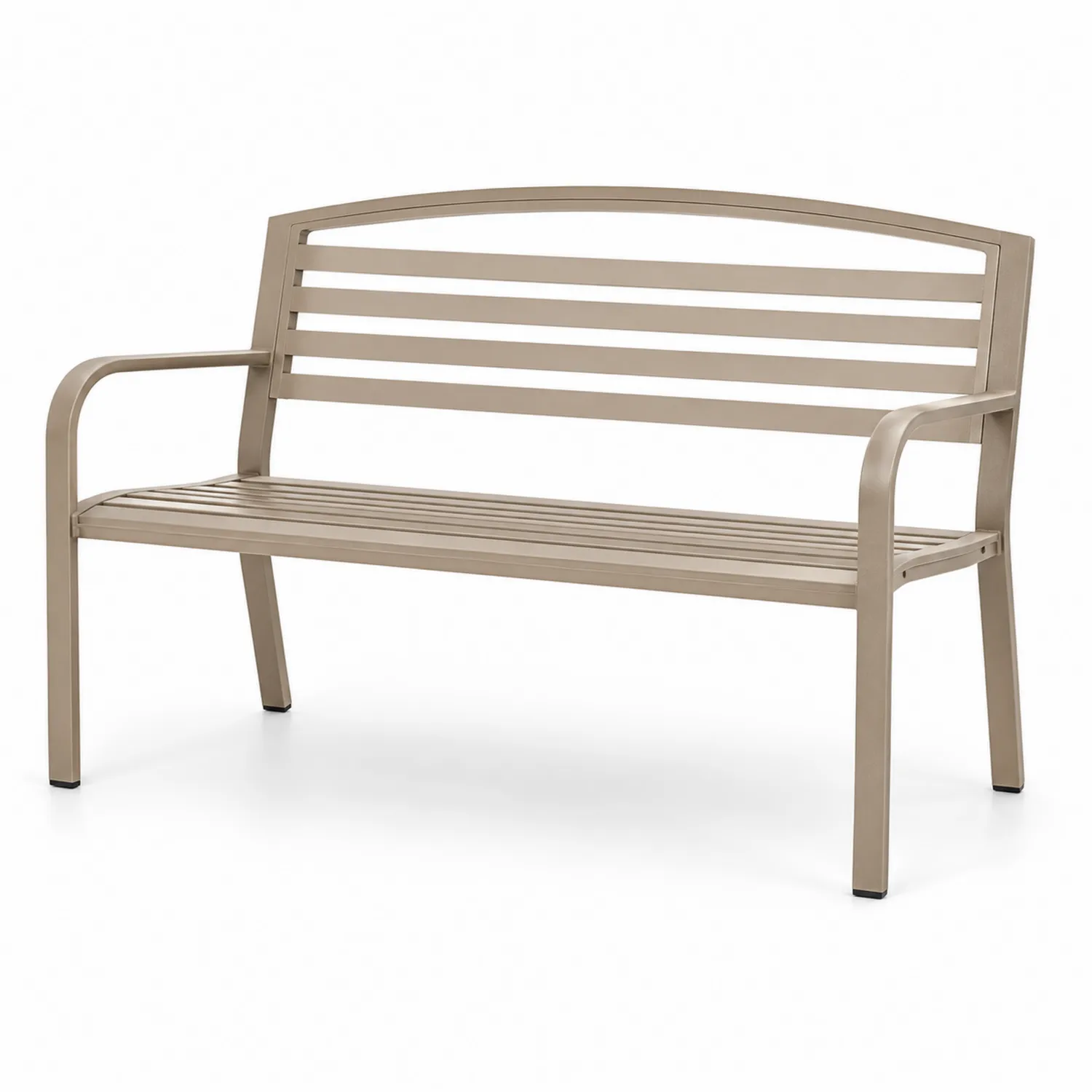 Banco de aluminio beige 125 cm