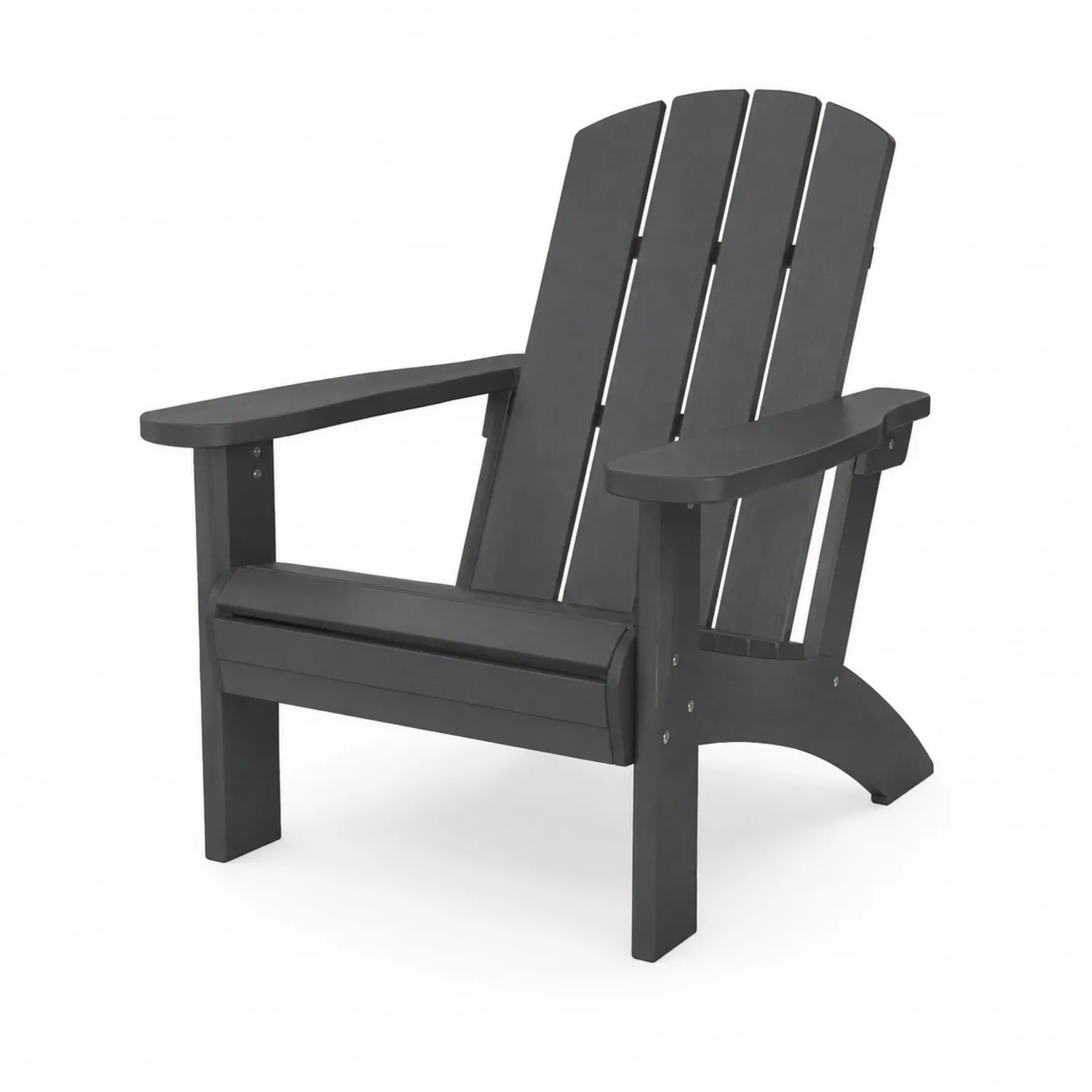 Silla Adirondack de Polietileno Negro de Exterior