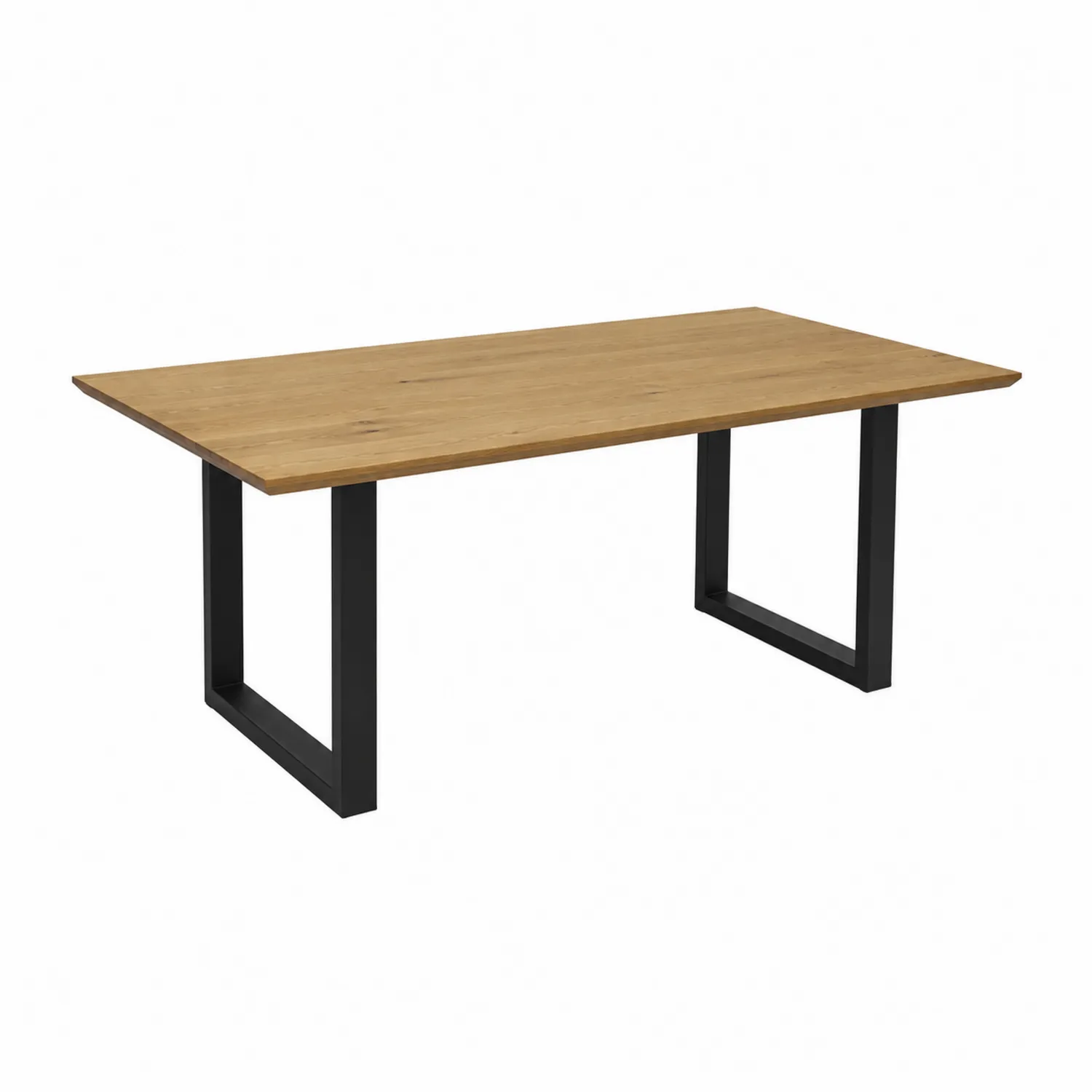 Tavolo rettangolare in rovere e metallo 200x100 cm