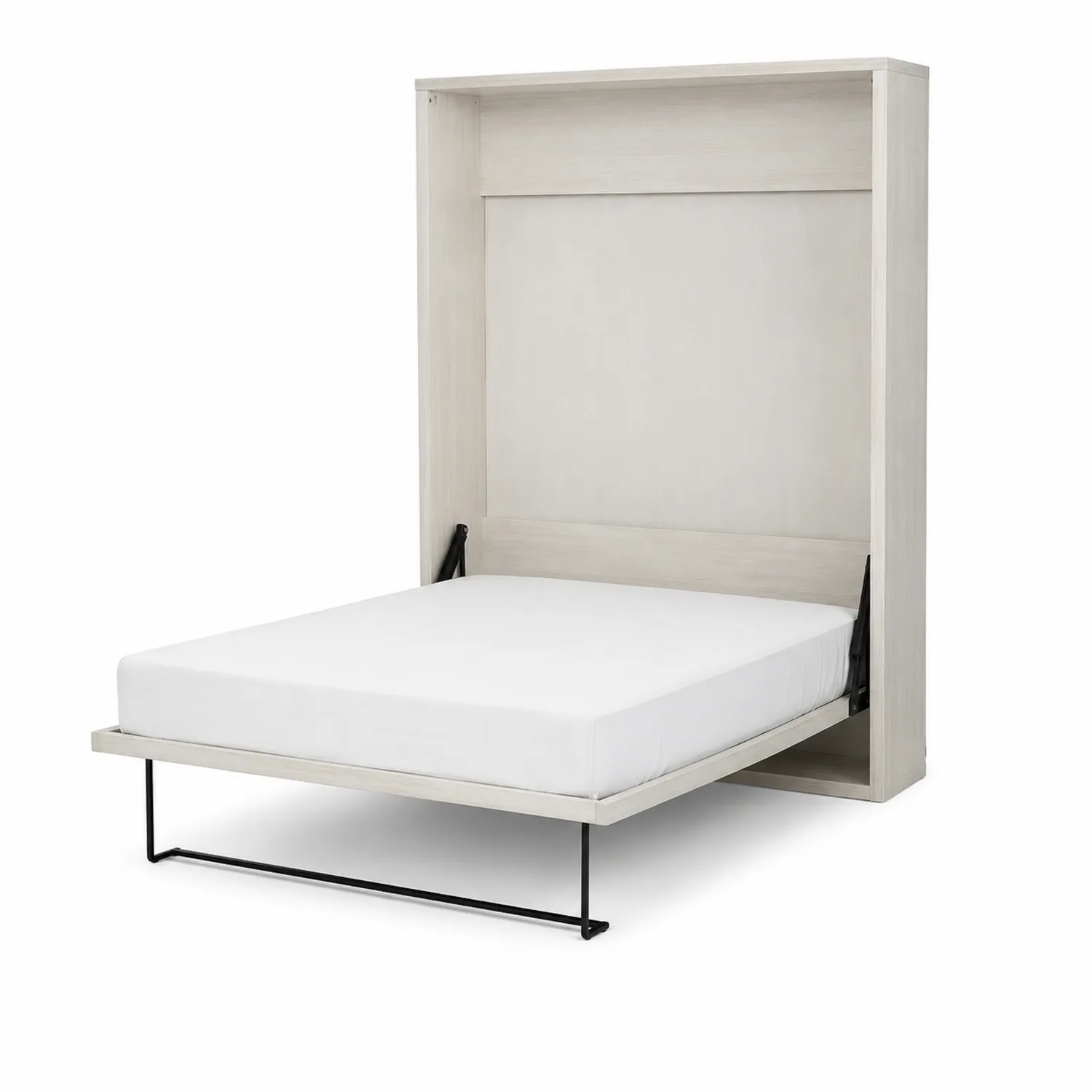 Letto a Scomparsa Matrimoniale in Legno di Quercia Bianco 200x140 cm