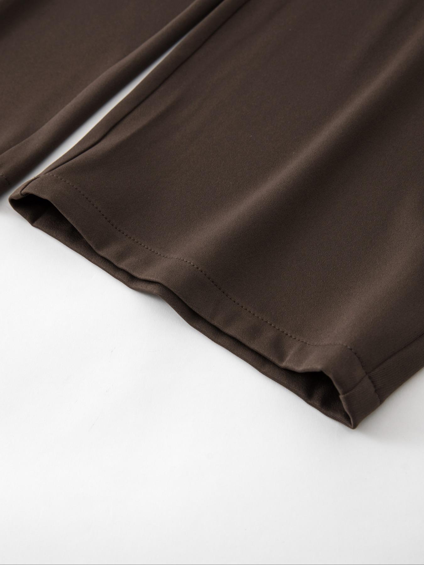 Pantalón de Mujer de Tiro Alto y Pierna Amplia — Corte Holgado con Pliegues en la Cintura, Desde $65.57 MXN por Pieza