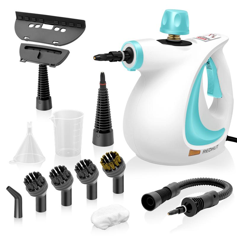 Limpiador a Vapor Portátil con 12 Accesorios para Limpieza Profunda en Cocina Baño Hogar y Automóvil