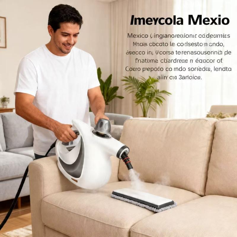 Limpiador a Vapor Portátil con 12 Accesorios para Limpieza Profunda en Cocina Baño Hogar y Automóvil