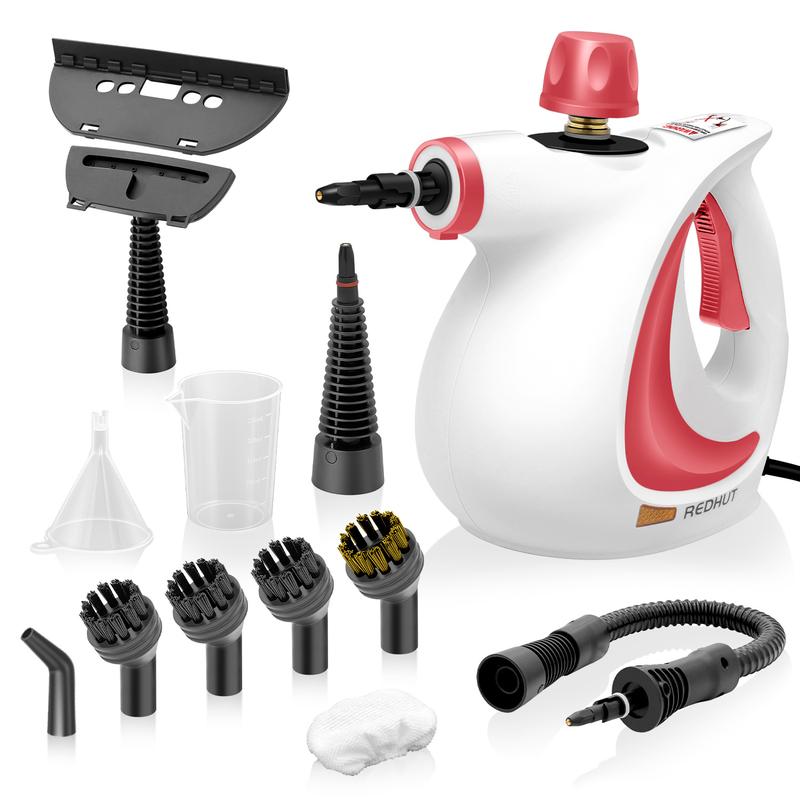 Limpiador a Vapor Portátil con 12 Accesorios para Limpieza Profunda en Cocina Baño Hogar y Automóvil