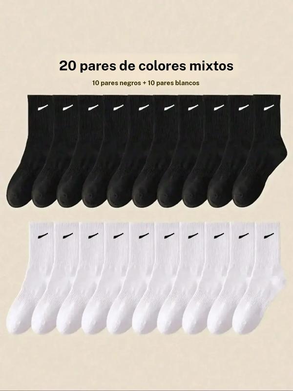 Teenage Socks, Breathable Comfort Medium Tube Calf Socks, Sweat Absorbing, Multifunctional, Casual Style, Unisex, All Seasons