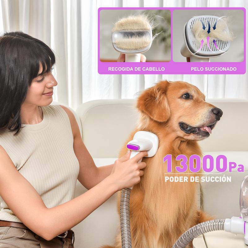 Geoorood Kit de Limpieza para Mascotas – Aspirador de 2.5 Litros para Pelo de Gatos y Perros