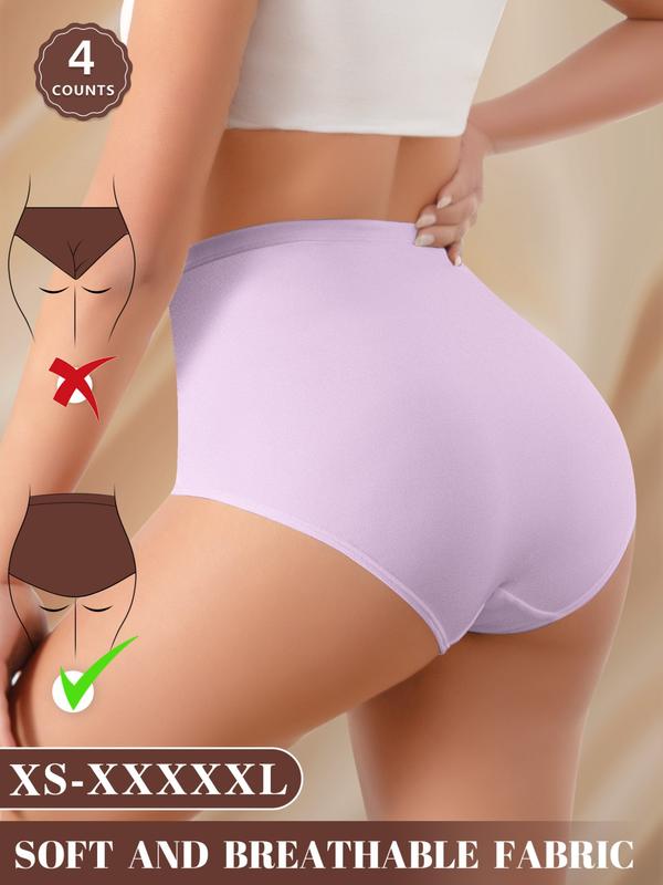 Conjunto de braguitas de malla de cintura alta para mujer (XS-XXXL)