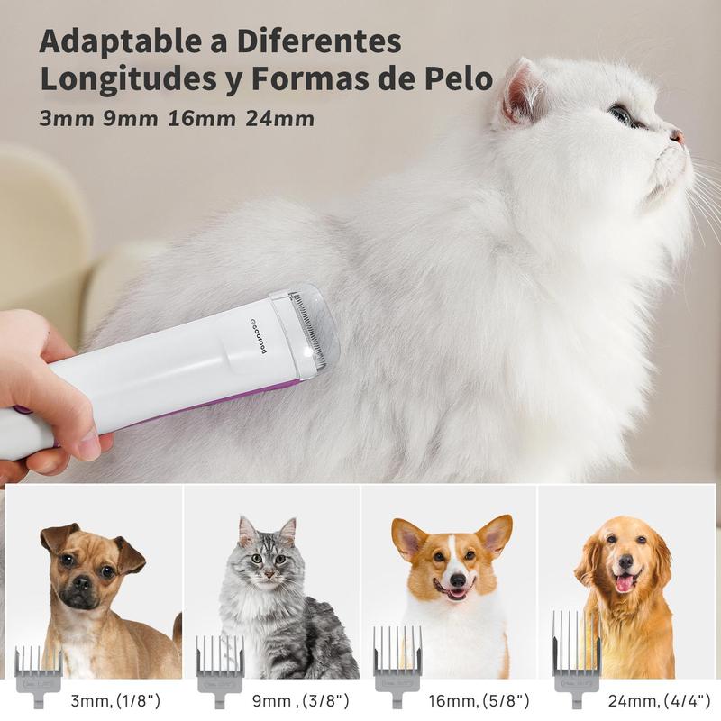 Geoorood Kit de Limpieza para Mascotas – Aspirador de 2.5 Litros para Pelo de Gatos y Perros