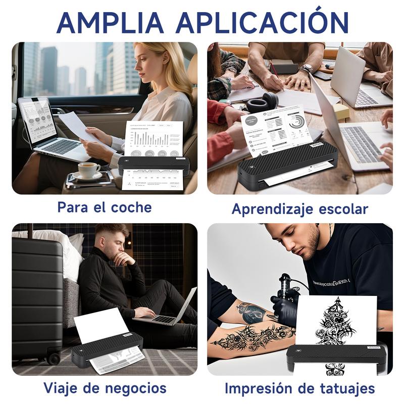 impresora de pegatinas con Bluetooth y rollo de papel, Impresora con IA