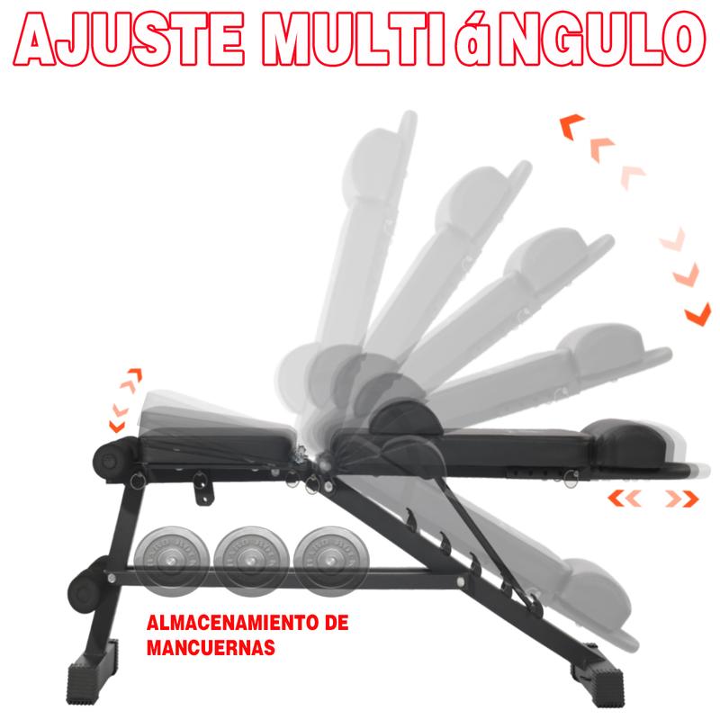 13 en 1 Multifuncional Ajustable Plegable Silla Fitness Ajustable Banco Fitness Multifuncional Banco Empujador de Mancuernas Asiento Empujador de Mancuernas Equipo Fitness