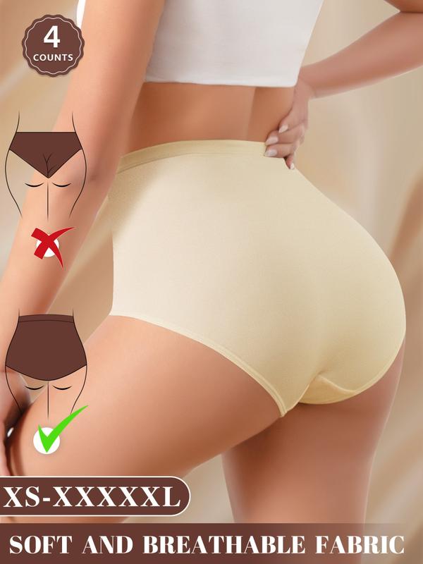 Conjunto de braguitas de malla de cintura alta para mujer (XS-XXXL)