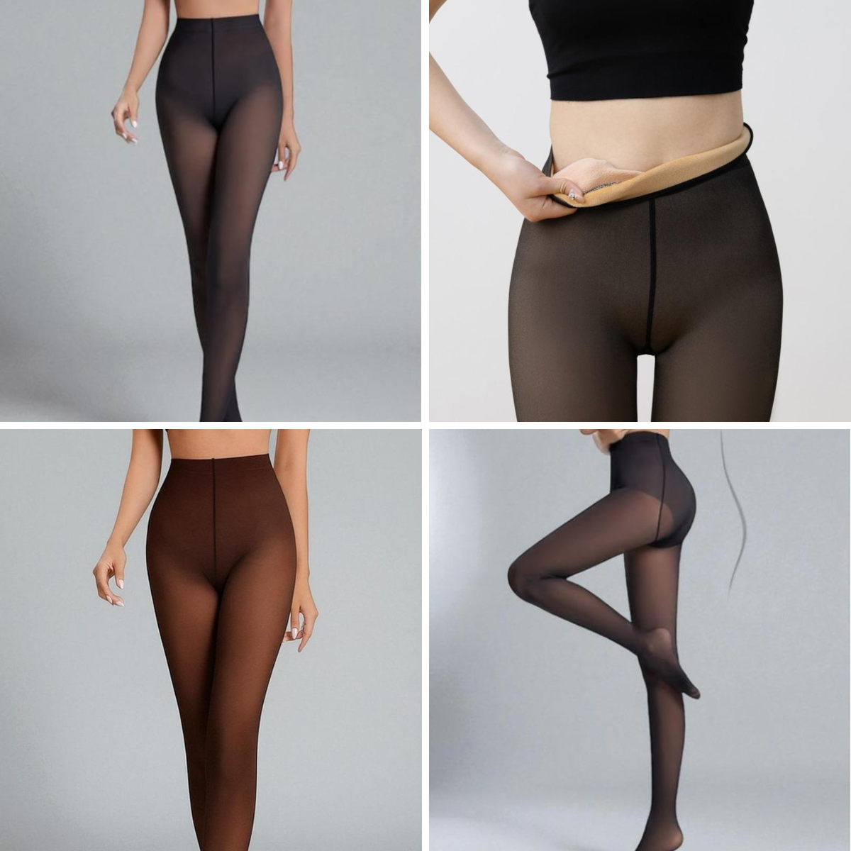 Miss Miriam, Medias Afelpadas, Distintos Colores, Alta Comodidad, Elásticas y Cómodas.